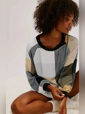 NWT Free People Sugar Cookie Flannel Pullover